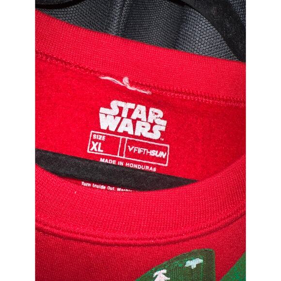 Ugly Christmas Sweater Xmas Sweatshirt Crewneck Size XL Star Wars - Picture 2 of 3